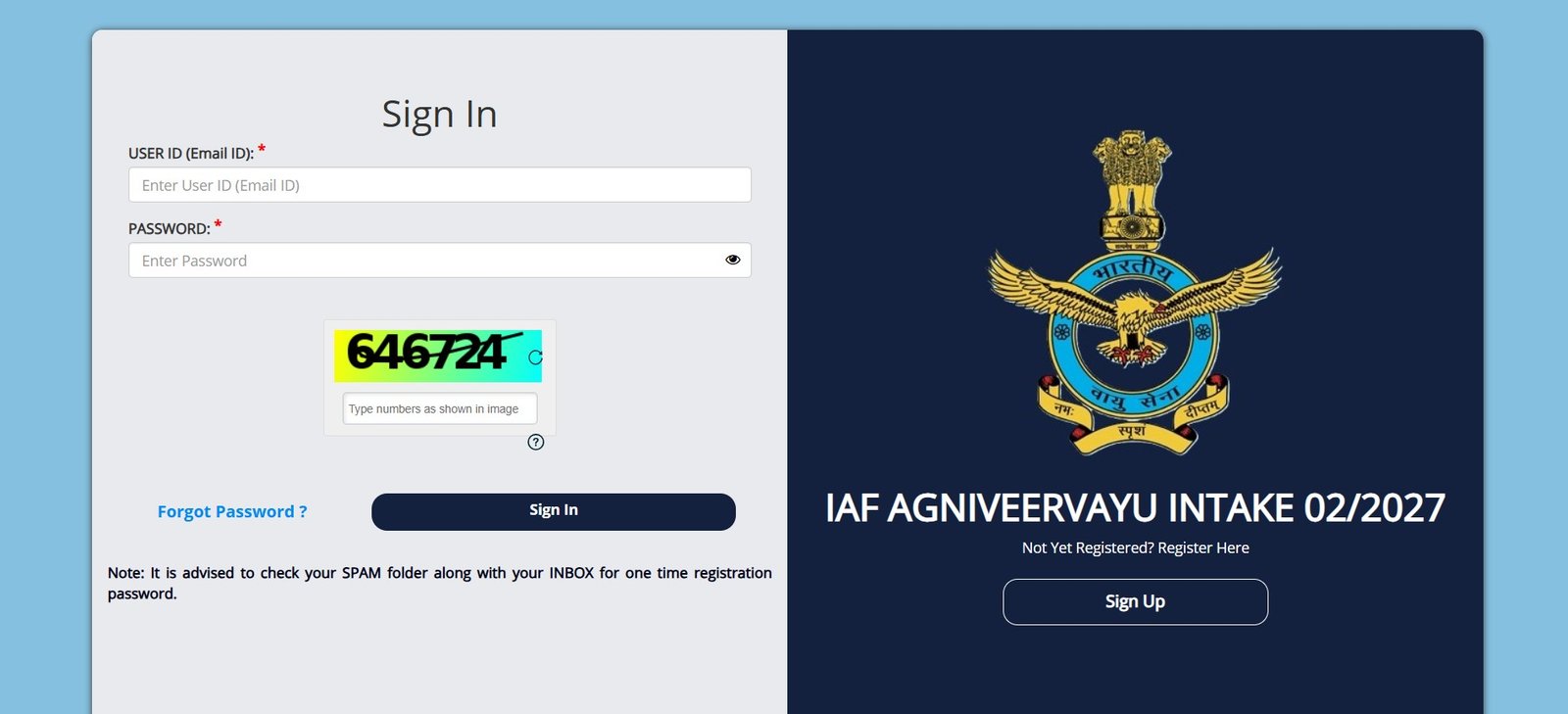 IAF Agniveervayu Admit Card 02/2027